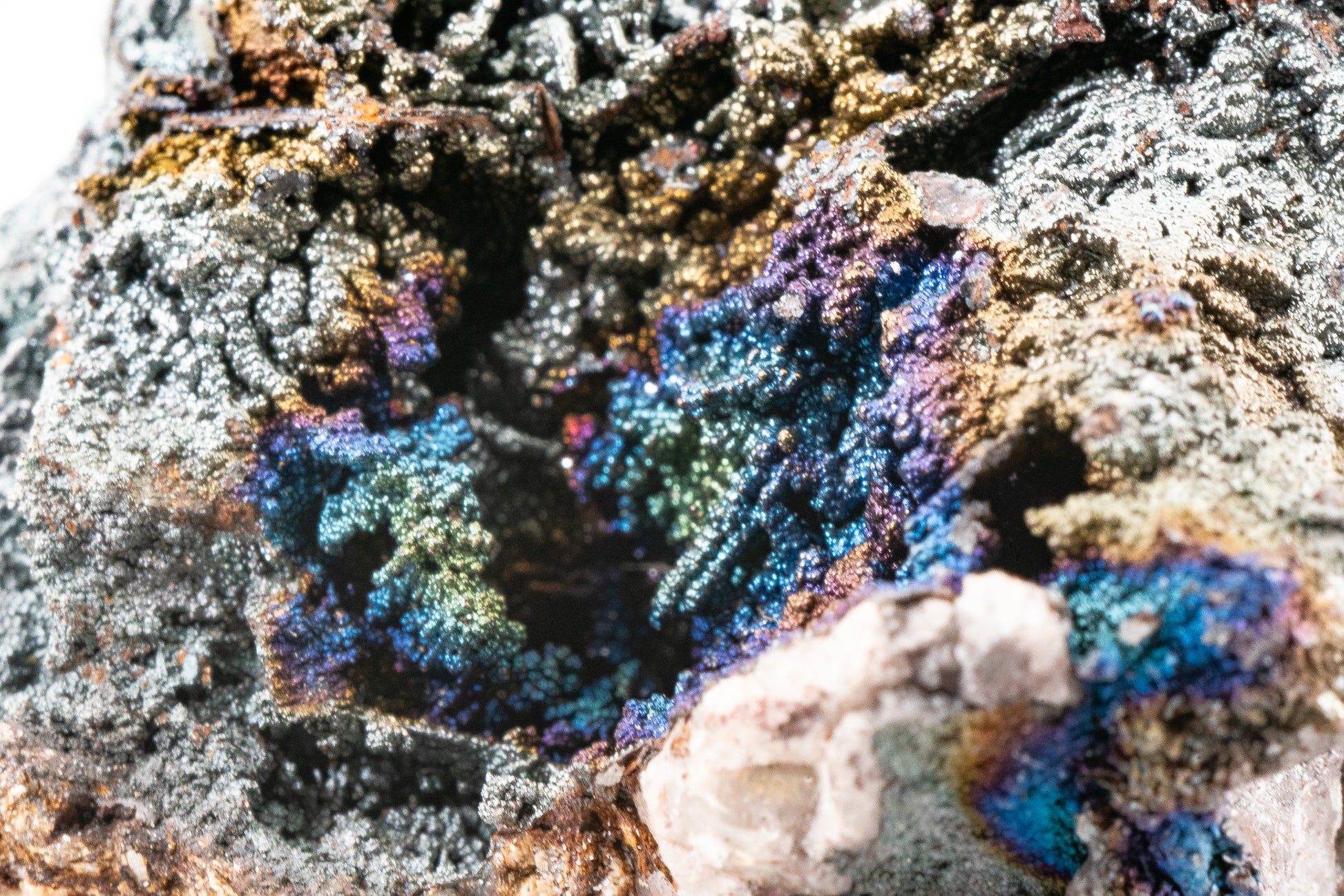 Iridescent Hematite -  Graves Mountain, Lincoln County, Georgia, USA