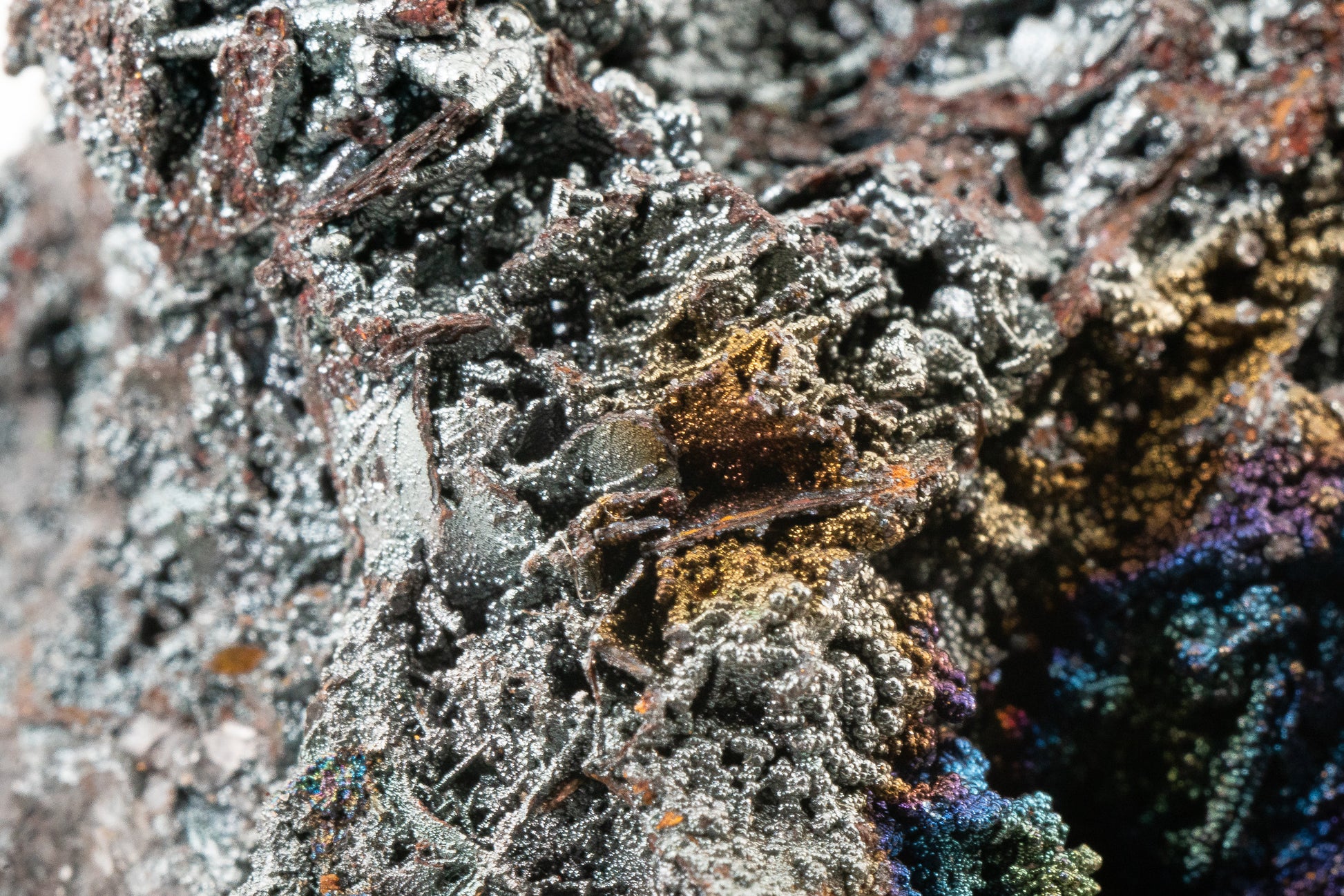 Iridescent Hematite -  Graves Mountain, Lincoln County, Georgia, USA