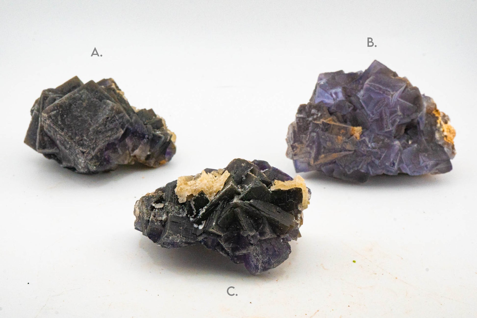 Fluorite, Calcite -  Balochistan, Pakistan - UV Reactive
