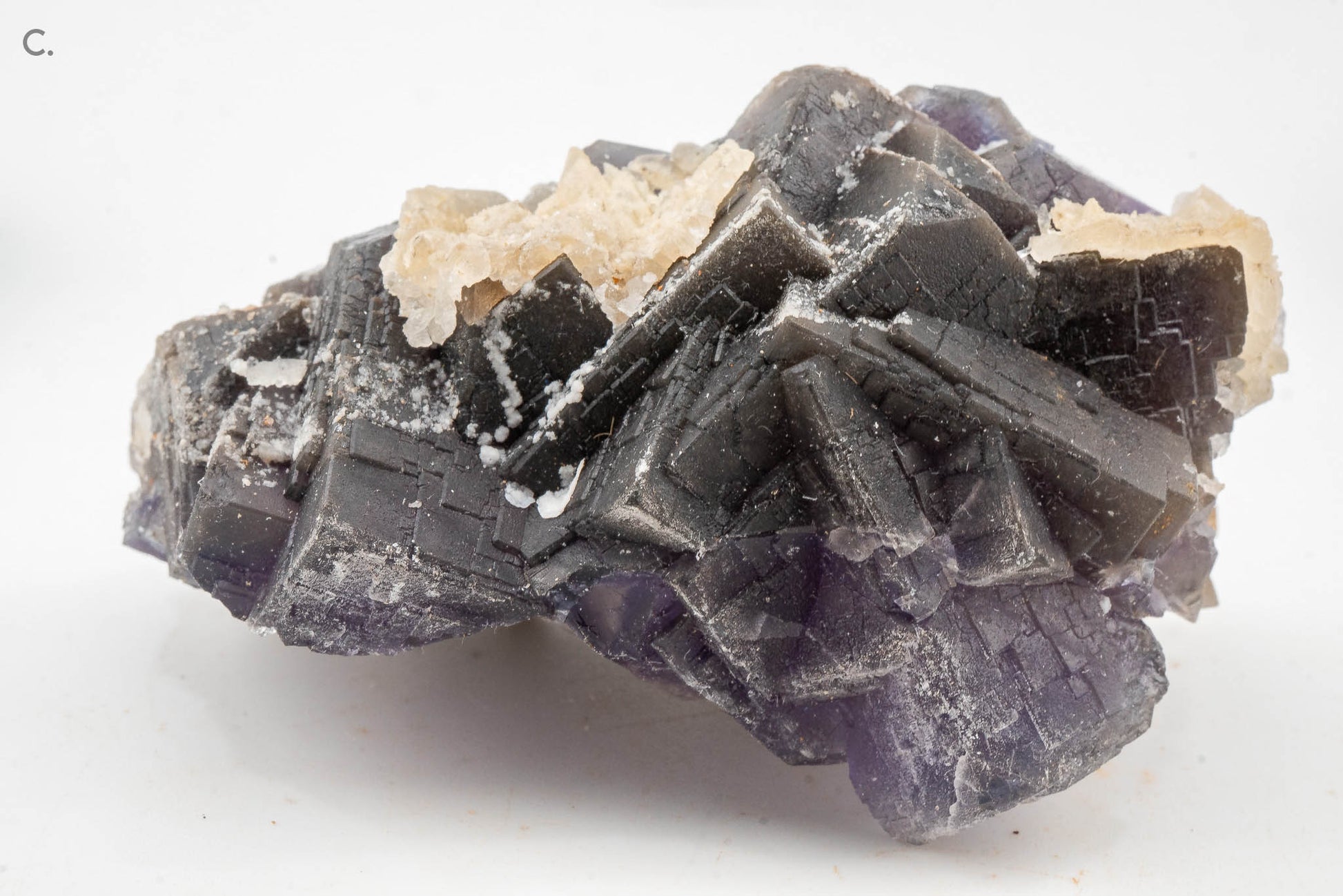Fluorite, Calcite -  Balochistan, Pakistan - UV Reactive