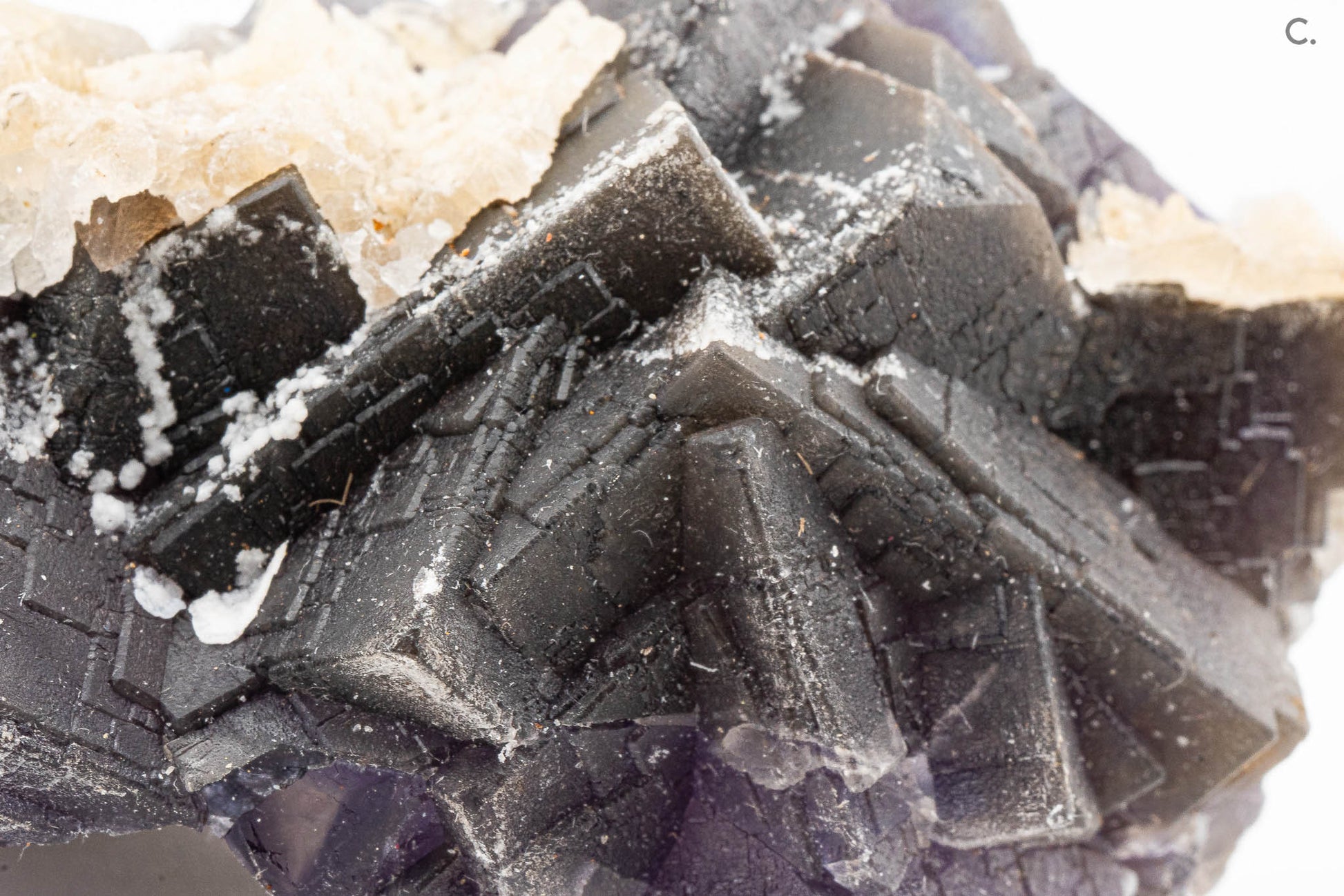 Fluorite, Calcite -  Balochistan, Pakistan - UV Reactive