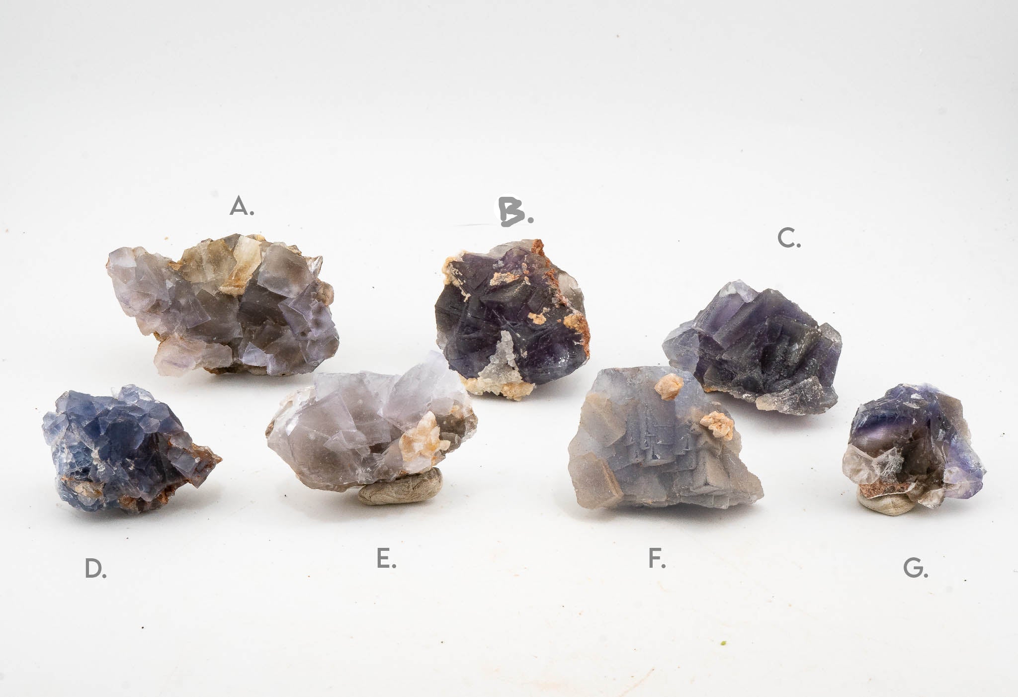 Fluorite, Calcite -  Balochistan, Pakistan - UV Reactive