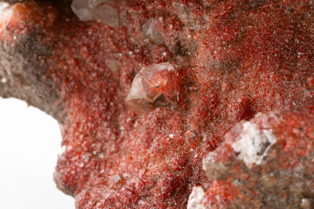 XXL - Hematite & Cinnabar included Calcite - Santa Eulalia Mining District, Chihuahua, Mexico