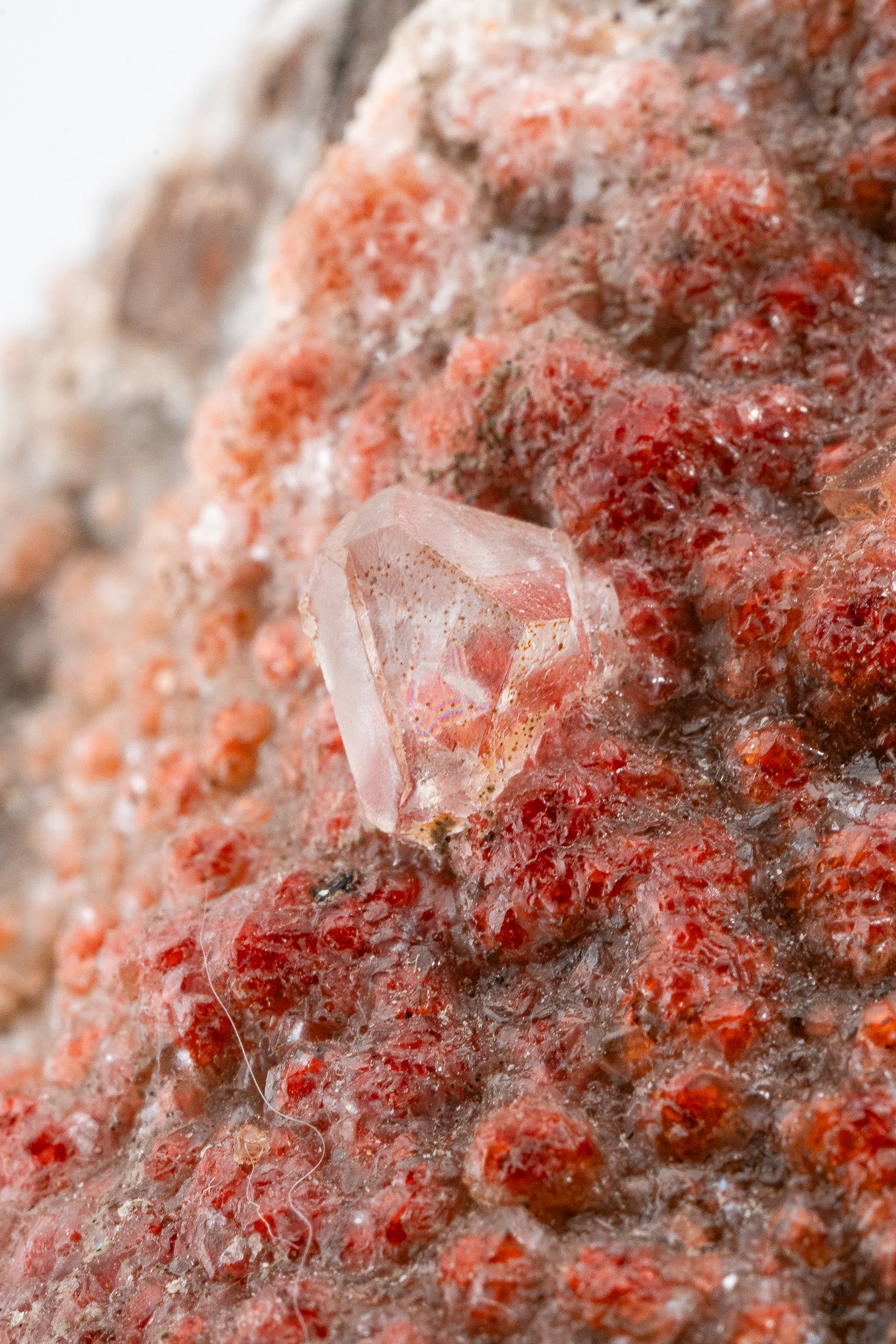 XXL - Hematite & Cinnabar included Calcite - Santa Eulalia Mining District, Chihuahua, Mexico