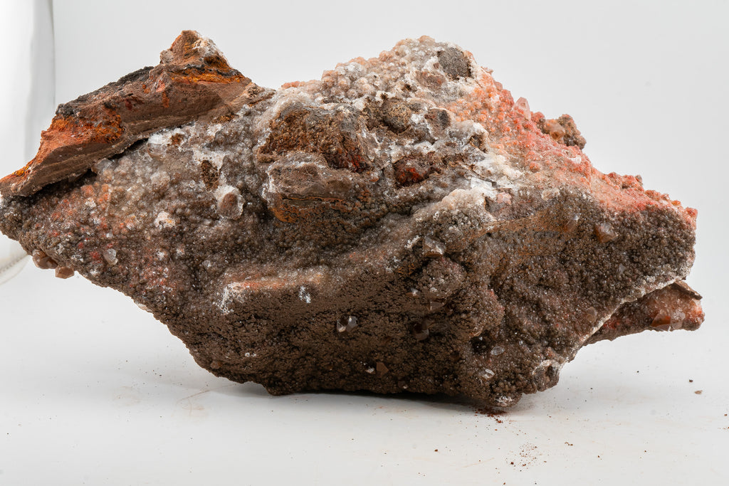 XXL - Hematite & Cinnabar included Calcite - Santa Eulalia Mining District, Chihuahua, Mexico