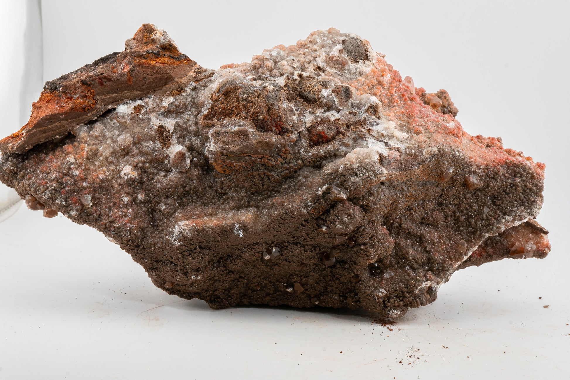 XXL - Hematite & Cinnabar included Calcite - Santa Eulalia Mining District, Chihuahua, Mexico