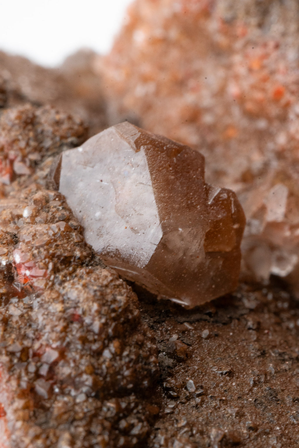 XXL - Hematite & Cinnabar included Calcite - Santa Eulalia Mining District, Chihuahua, Mexico
