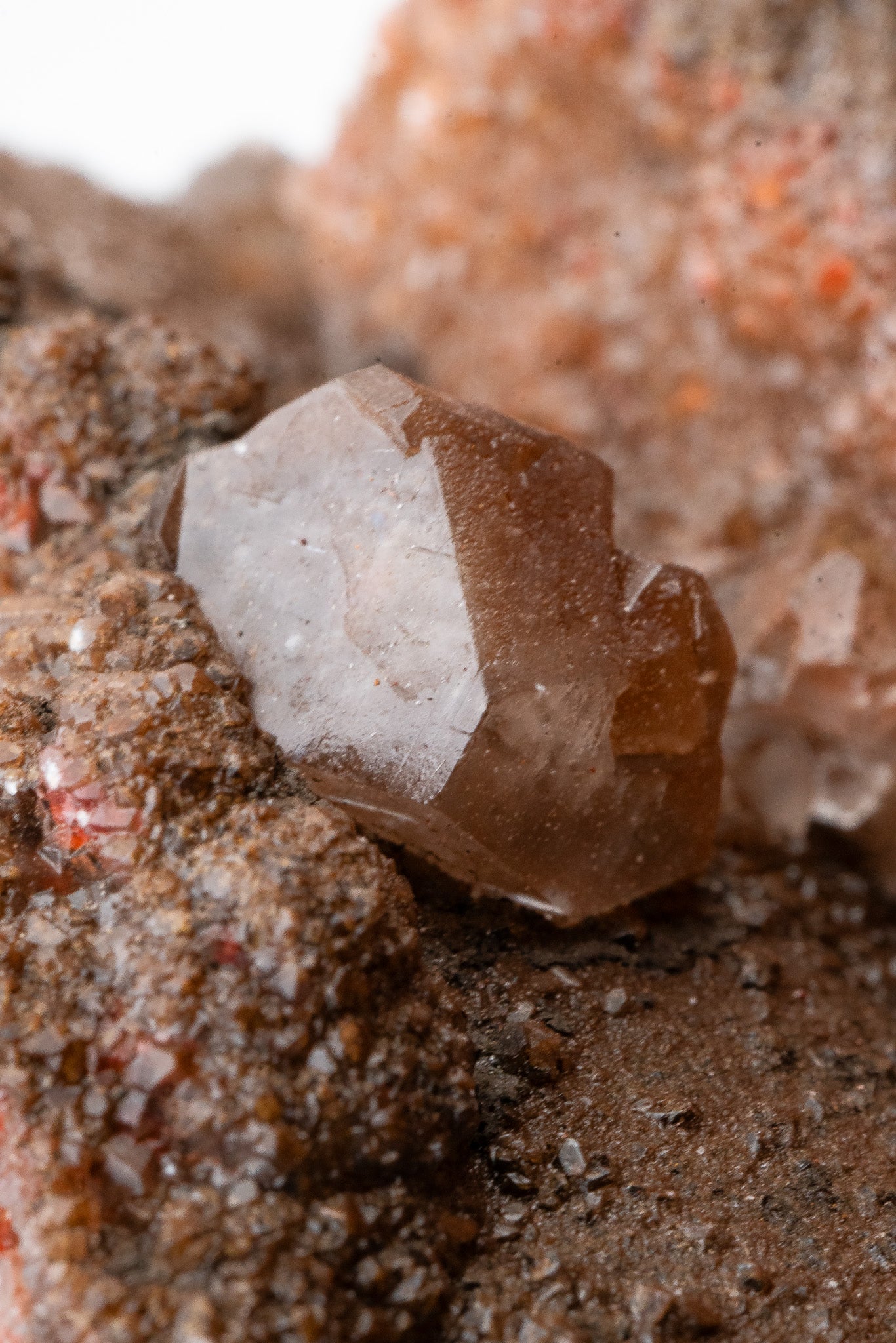 XXL - Hematite & Cinnabar included Calcite - Santa Eulalia Mining District, Chihuahua, Mexico