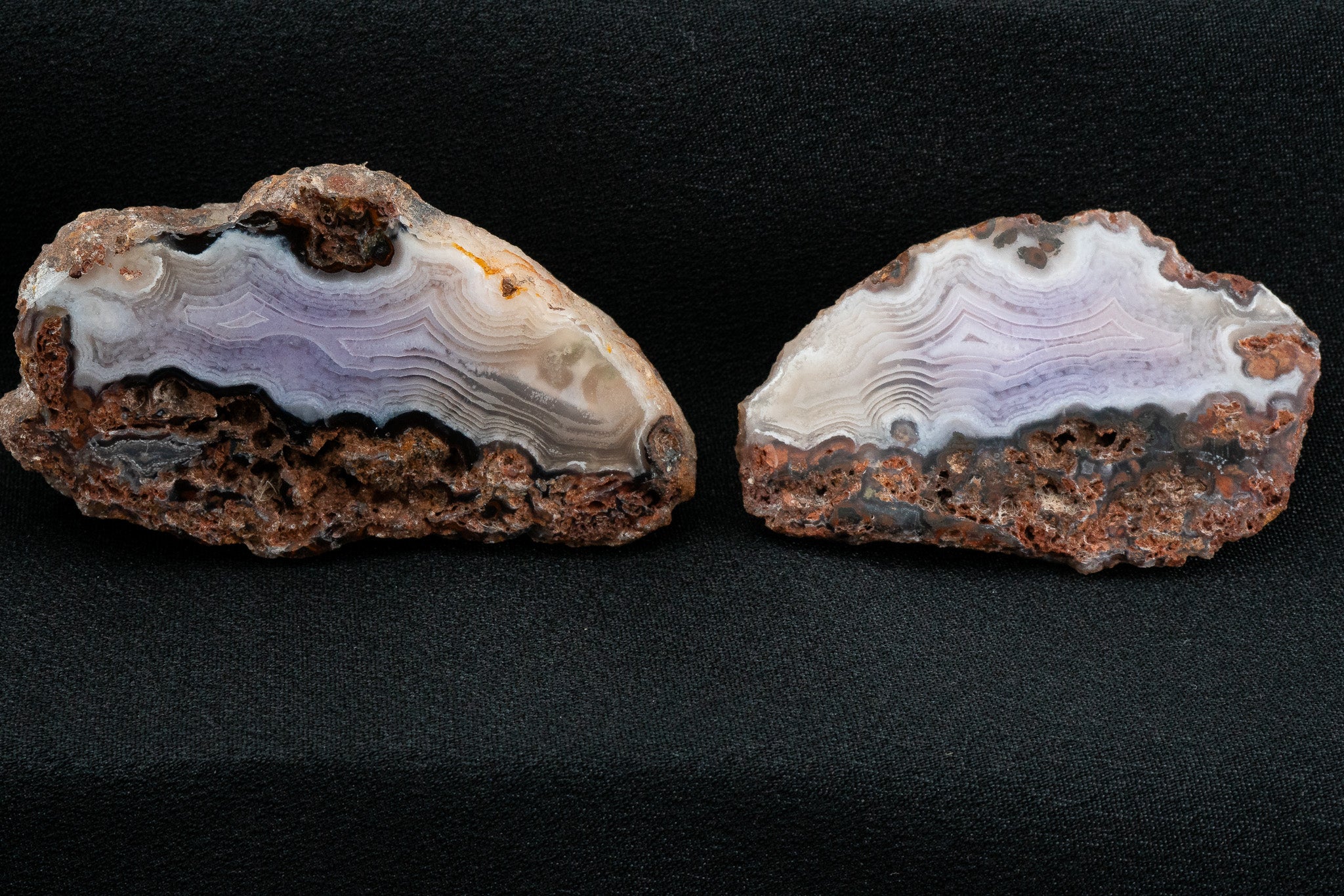 Picacho Agate Pair - Coyame del Sotol, Chihuahua, Mexico
