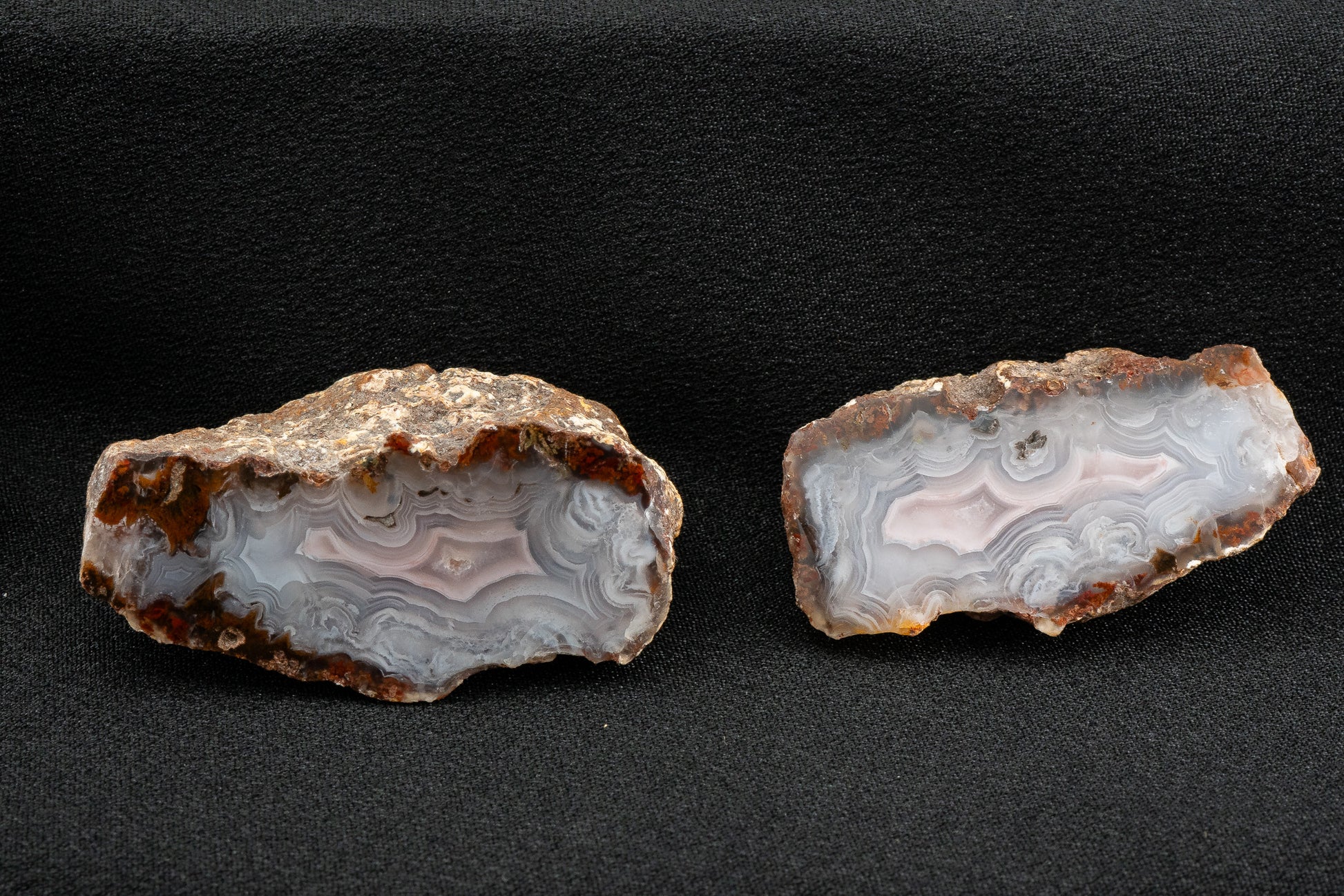Picacho Agate Pair - Coyame del Sotol, Chihuahua, Mexico