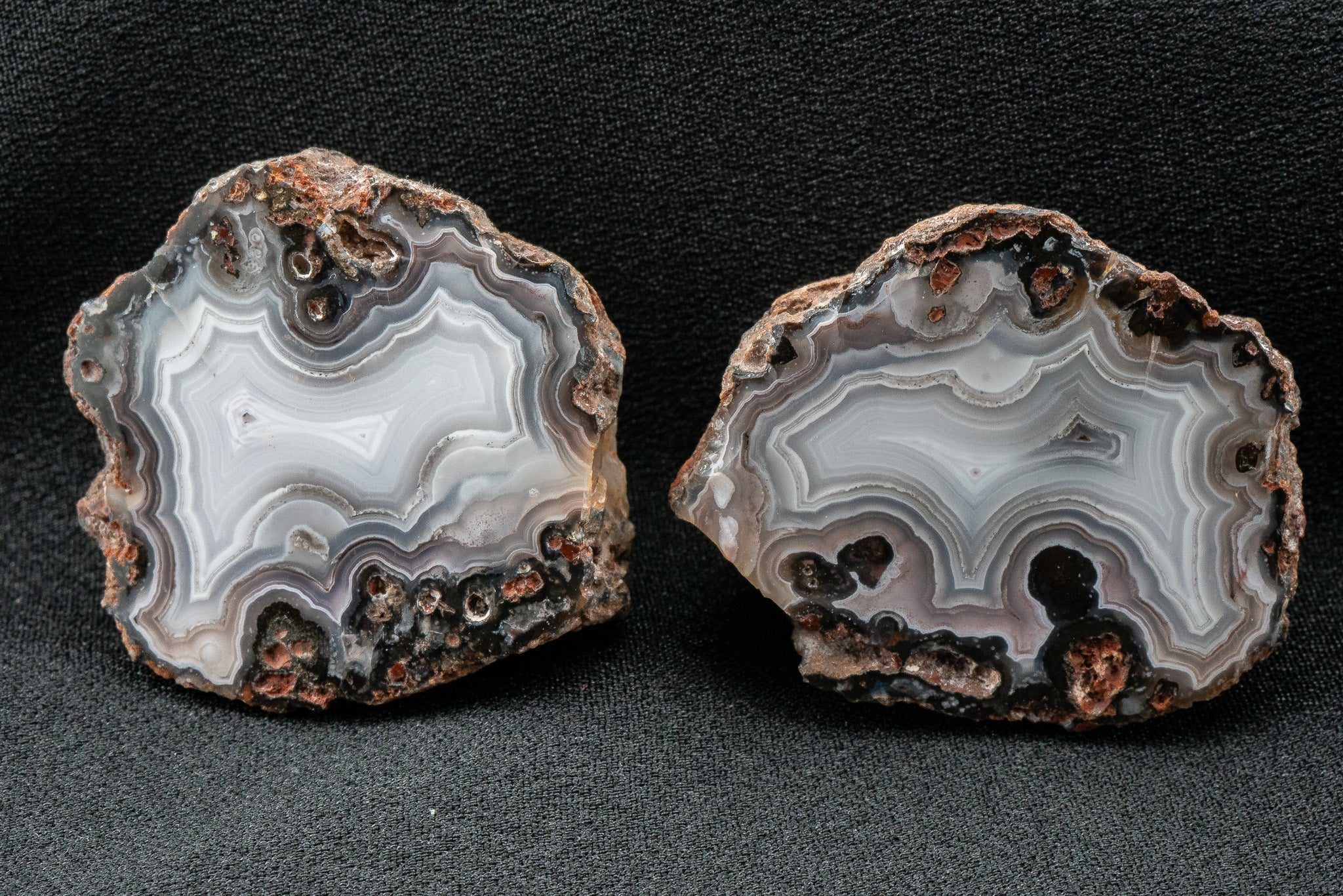 Picacho Agate Pair - Coyame del Sotol, Chihuahua, Mexico