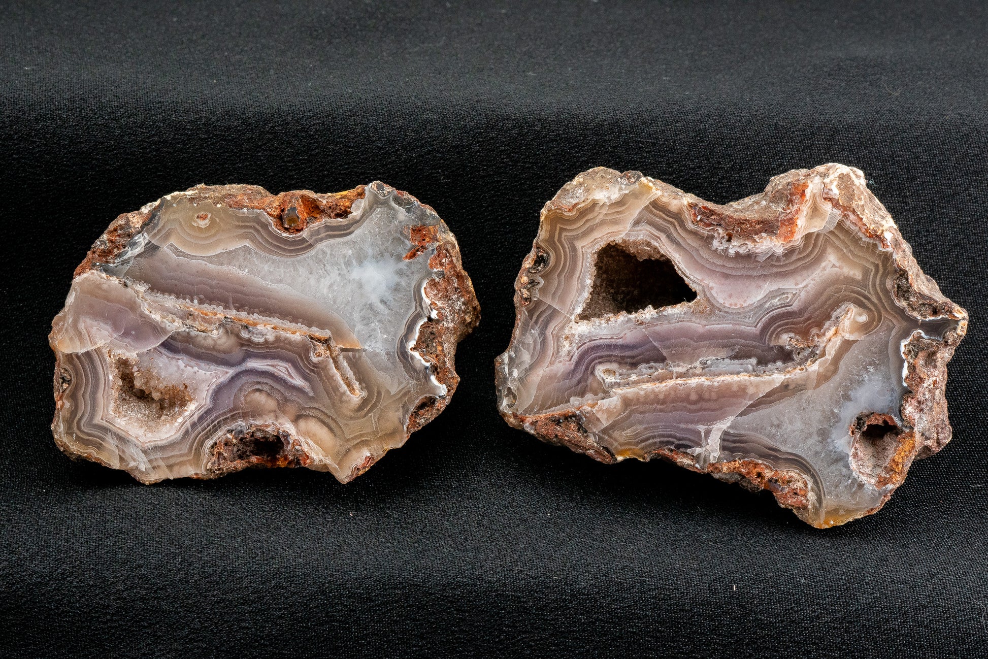 Picacho Agate Pair - Coyame del Sotol, Chihuahua, Mexico