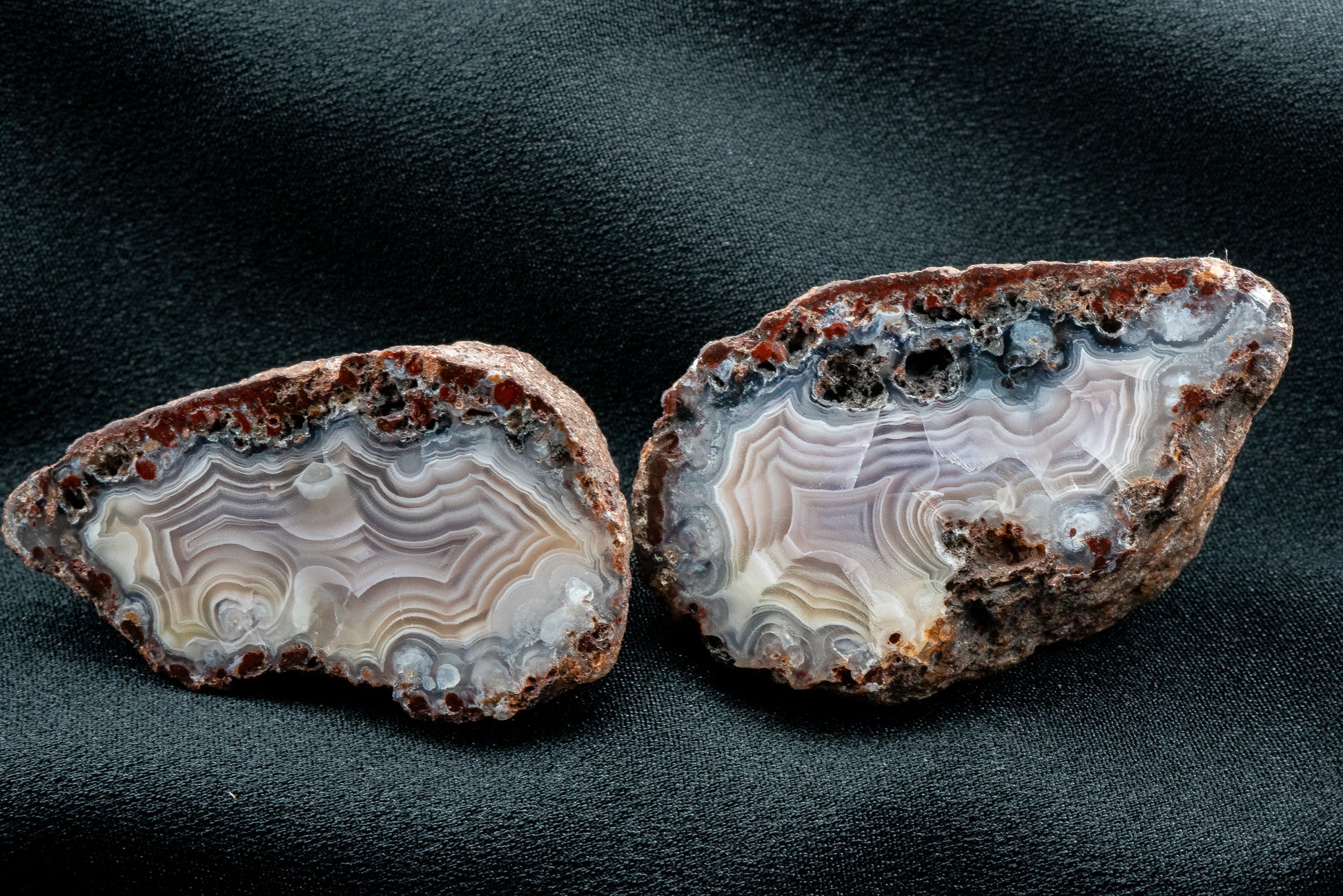 Picacho Agate Pair - Coyame del Sotol, Chihuahua, Mexico