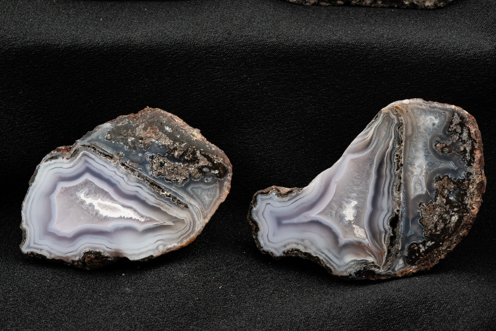 Picacho Agate Pair - Coyame del Sotol, Chihuahua, Mexico
