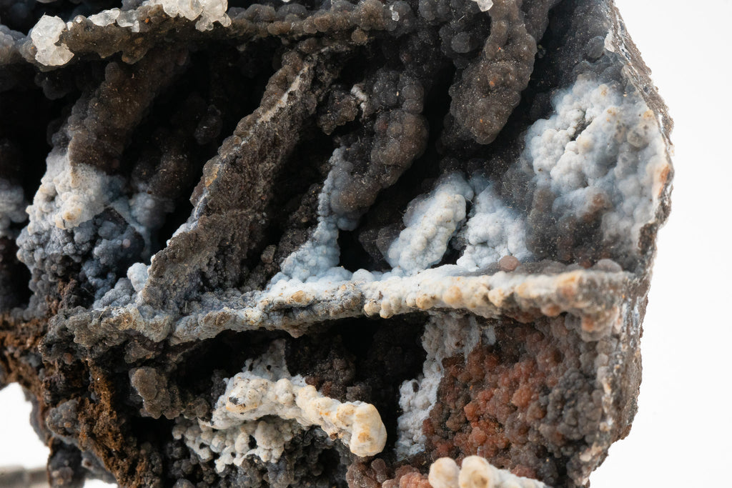 Quartz var. Chalcedony over Goethite - Zimapan, Hidalgo, Mexico