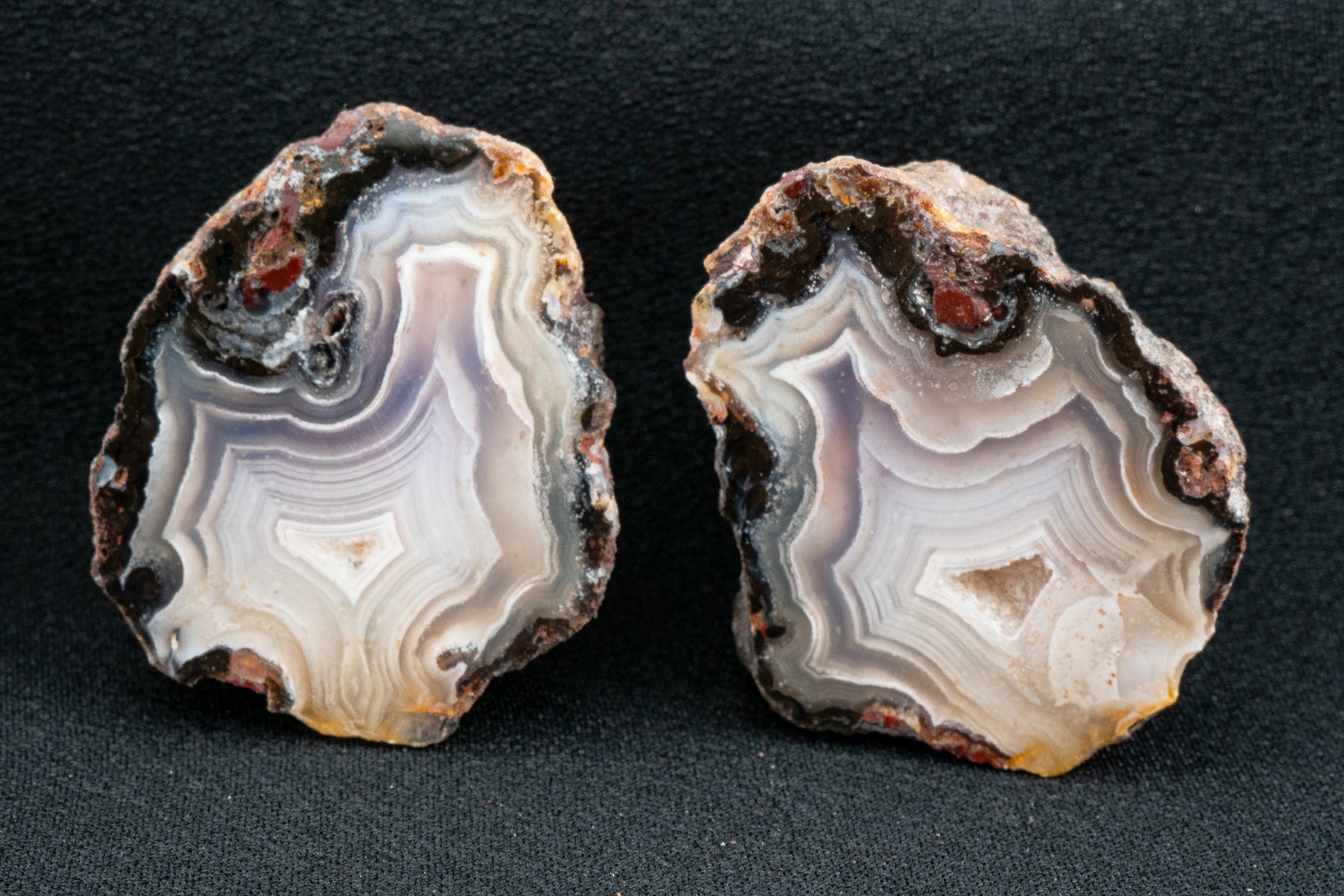 Picacho Agate Pair - Coyame del Sotol, Chihuahua, Mexico