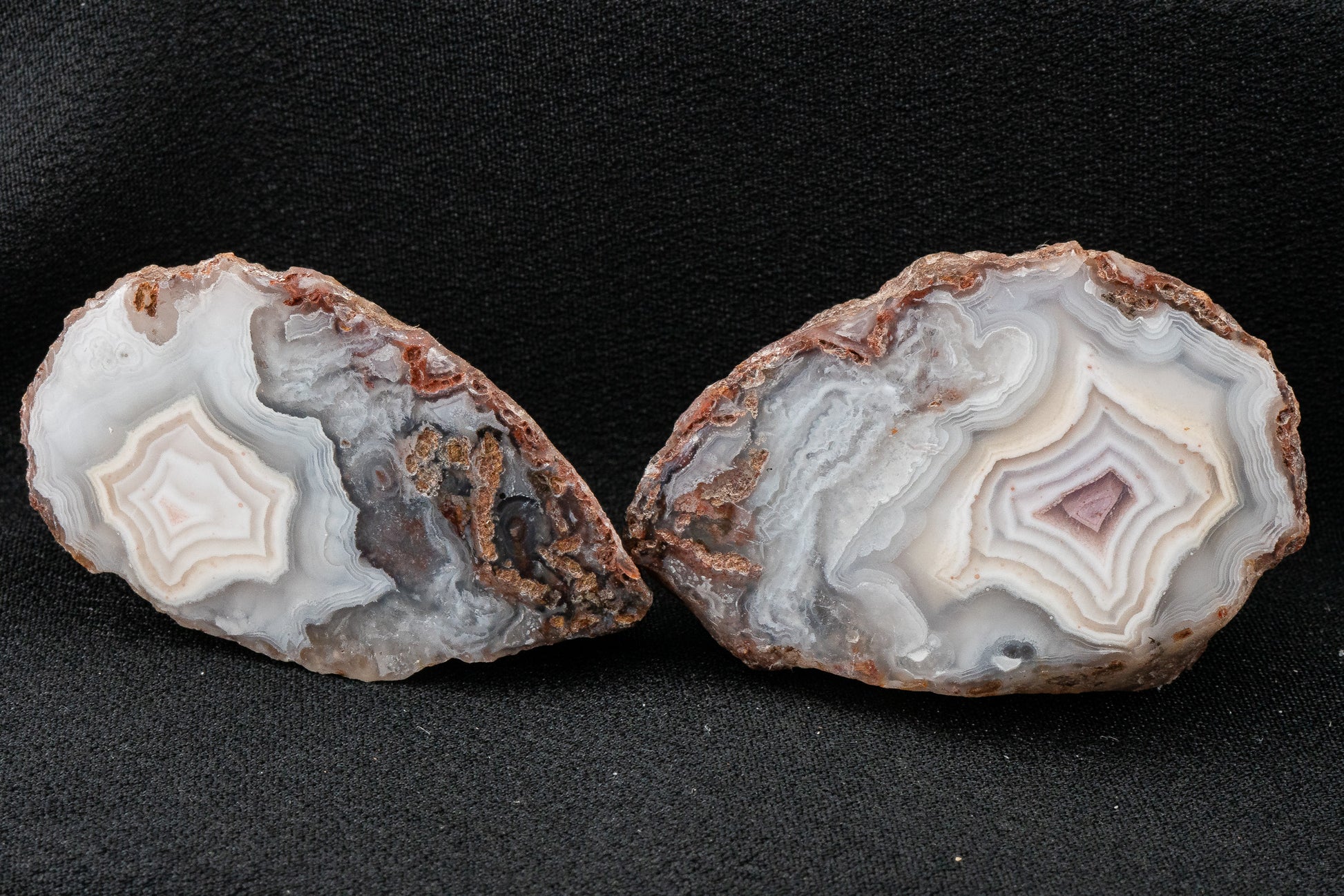 Picacho Agate Pair - Coyame del Sotol, Chihuahua, Mexico