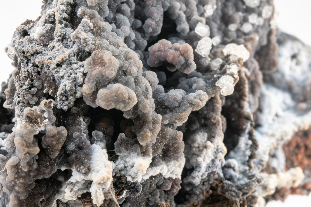 Quartz var. Chalcedony over Goethite - Zimapan, Hidalgo, Mexico