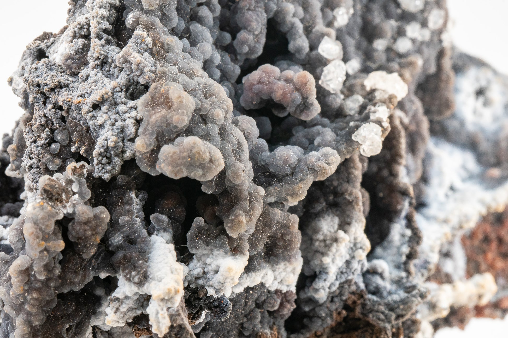 Quartz var. Chalcedony over Goethite - Zimapan, Hidalgo, Mexico