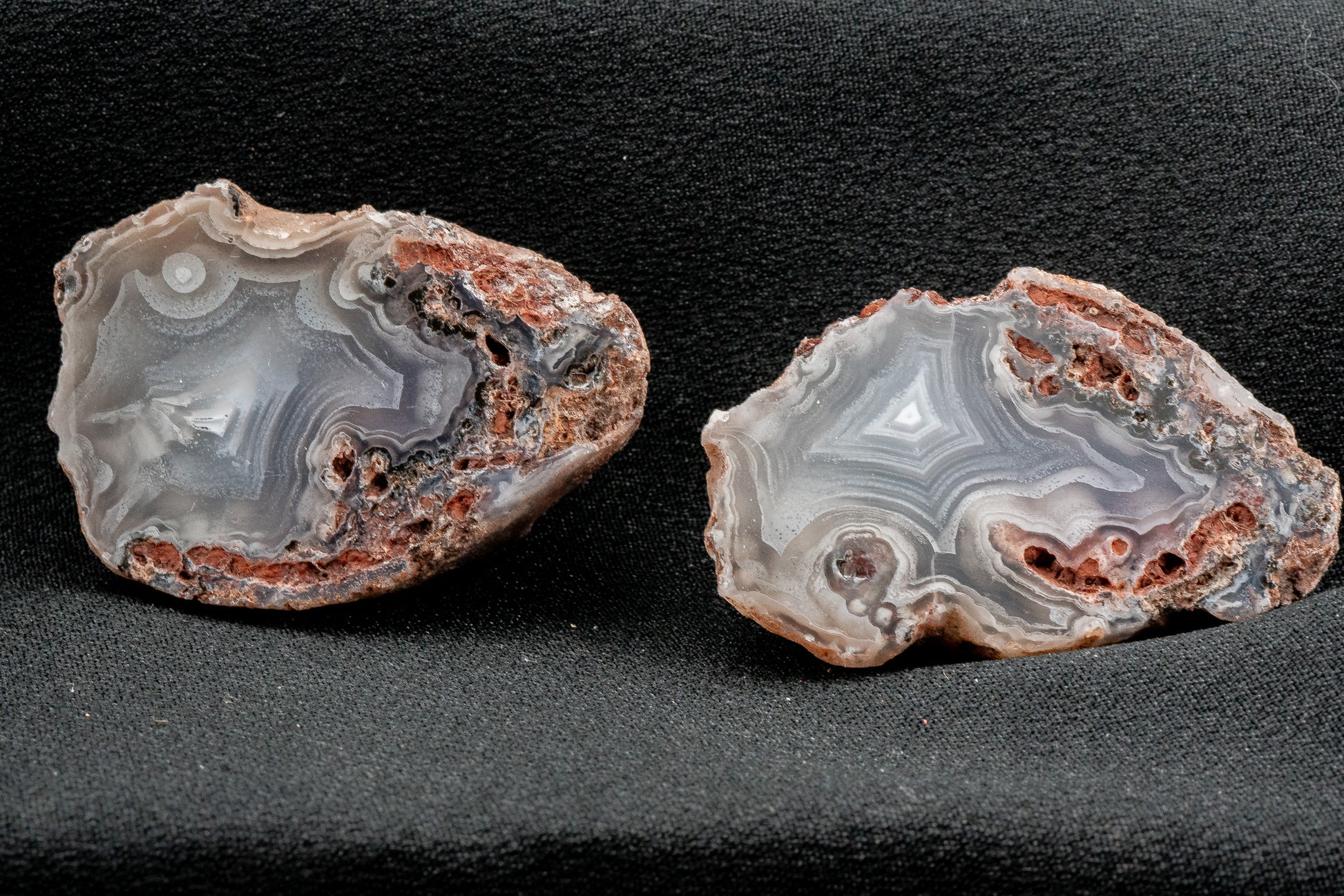 Picacho Agate Pair - Coyame del Sotol, Chihuahua, Mexico