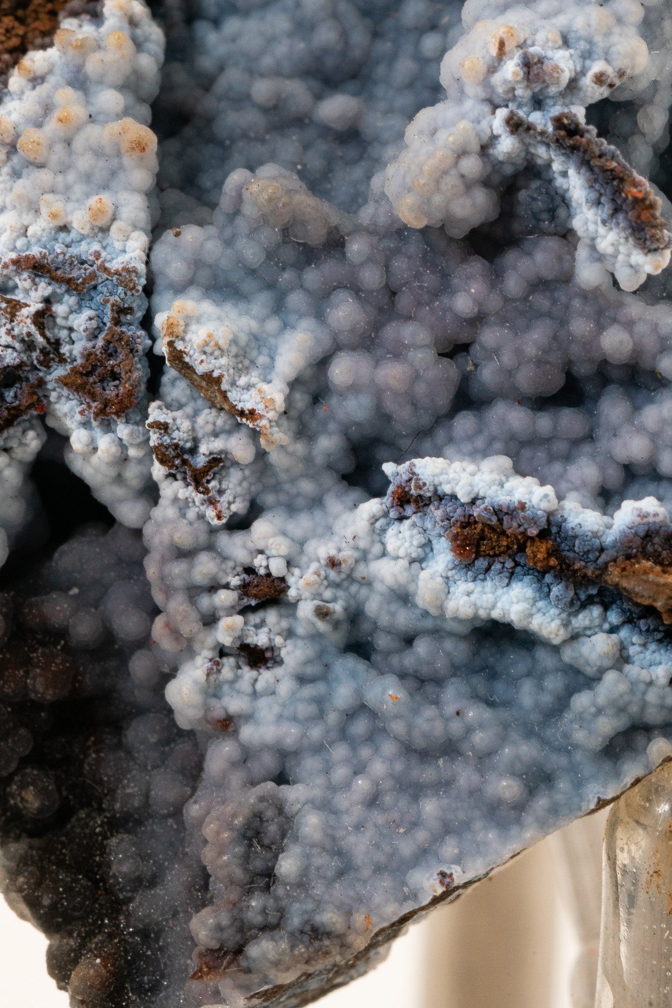 Quartz var. Chalcedony over Goethite - Zimapan, Hidalgo, Mexico