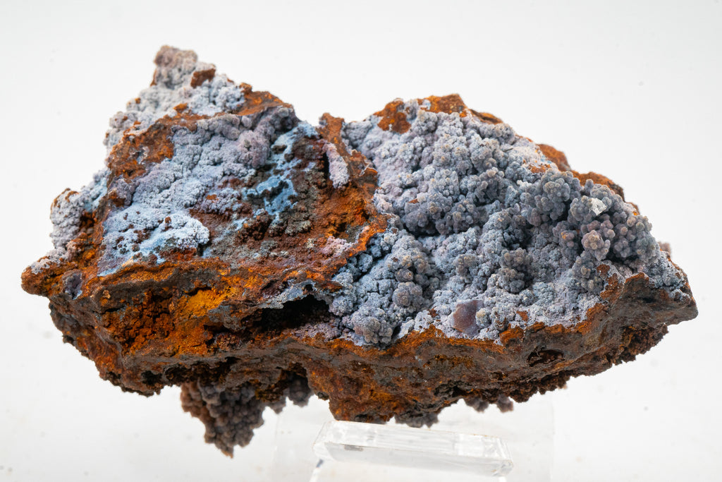 Quartz var. Chalcedony over Goethite - Zimapan, Hidalgo, Mexico