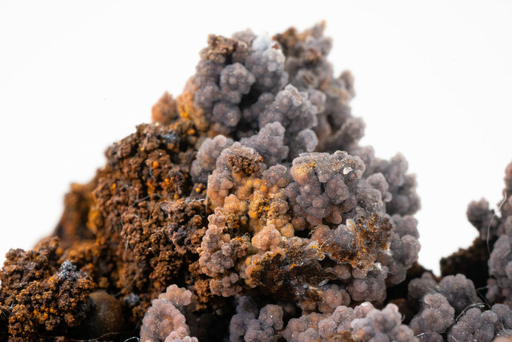 Quartz var. Chalcedony over Goethite - Zimapan, Hidalgo, Mexico