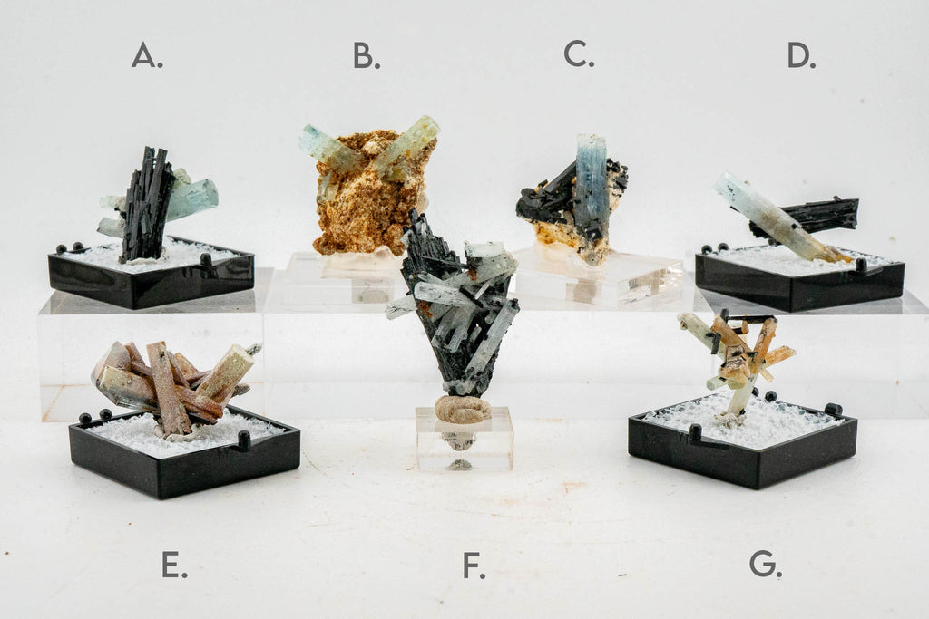 Aquamarine, Tourmaline Var. Schorl - Erongo, Namibia