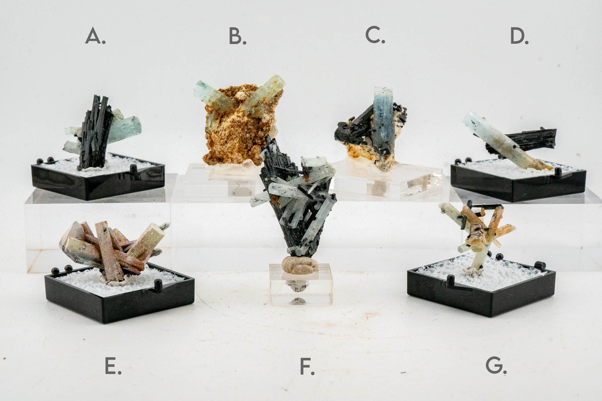 Aquamarine, Tourmaline Var. Schorl - Erongo, Namibia