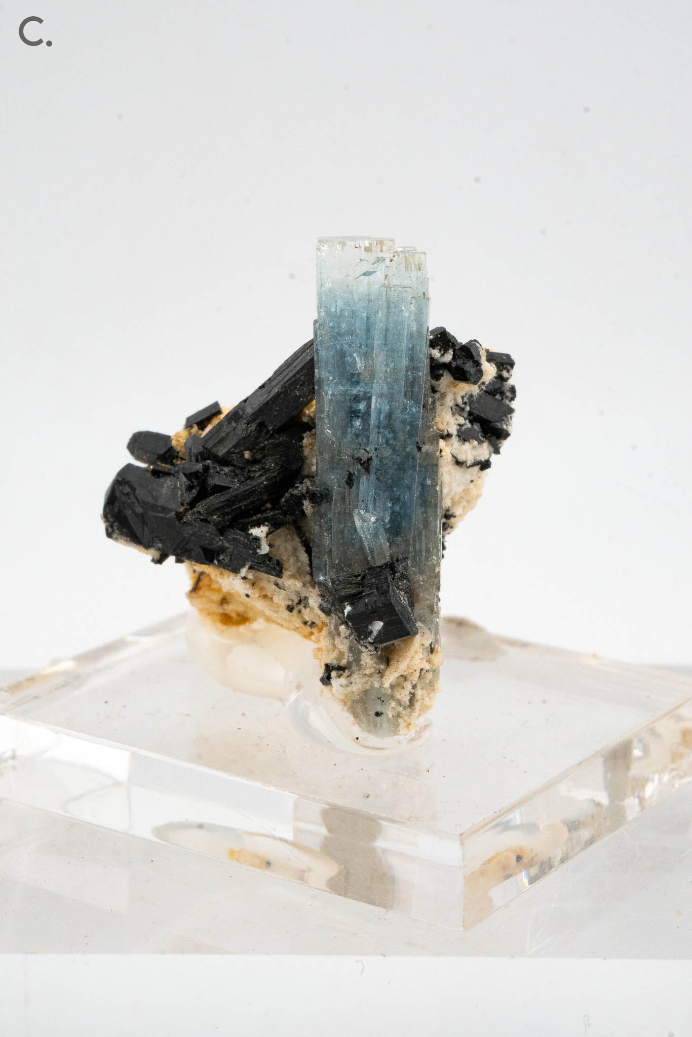 Aquamarine, Tourmaline Var. Schorl - Erongo, Namibia