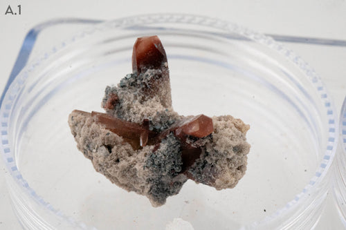 $5 Micros - Topaz, Mexico - Wavellite, USA - Grape Agate, Indonesia - Iridescent Hematite, Brazil