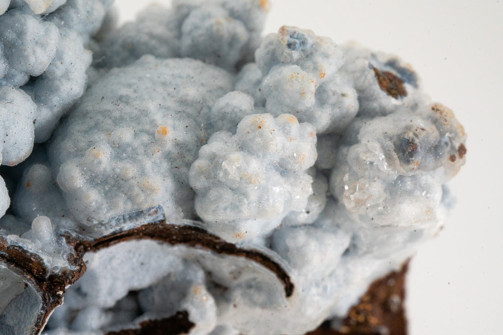 Quartz var. Chalcedony over Goethite - Zimapan, Hidalgo, Mexico