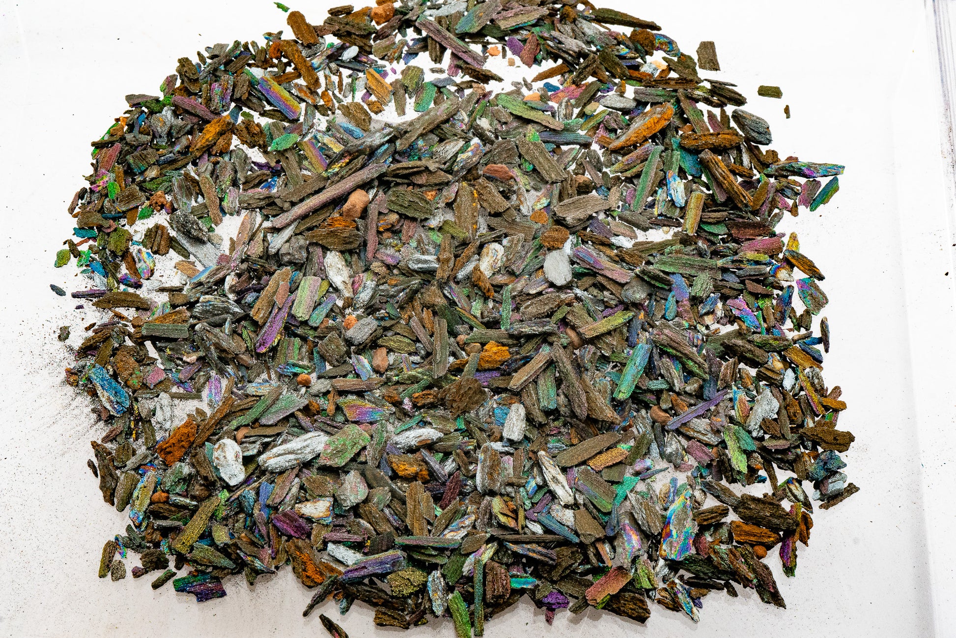 Iridescent "Rainbow" Hematite - Andrade Mine, Joao Monlevade, Minas Gerais, Brazil