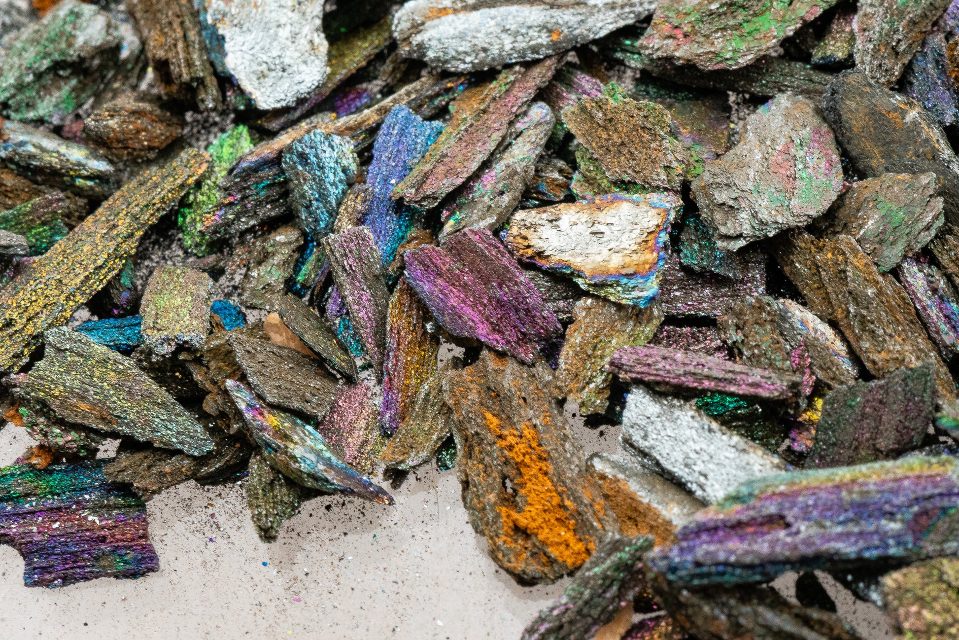 Iridescent "Rainbow" Hematite - Andrade Mine, Joao Monlevade, Minas Gerais, Brazil