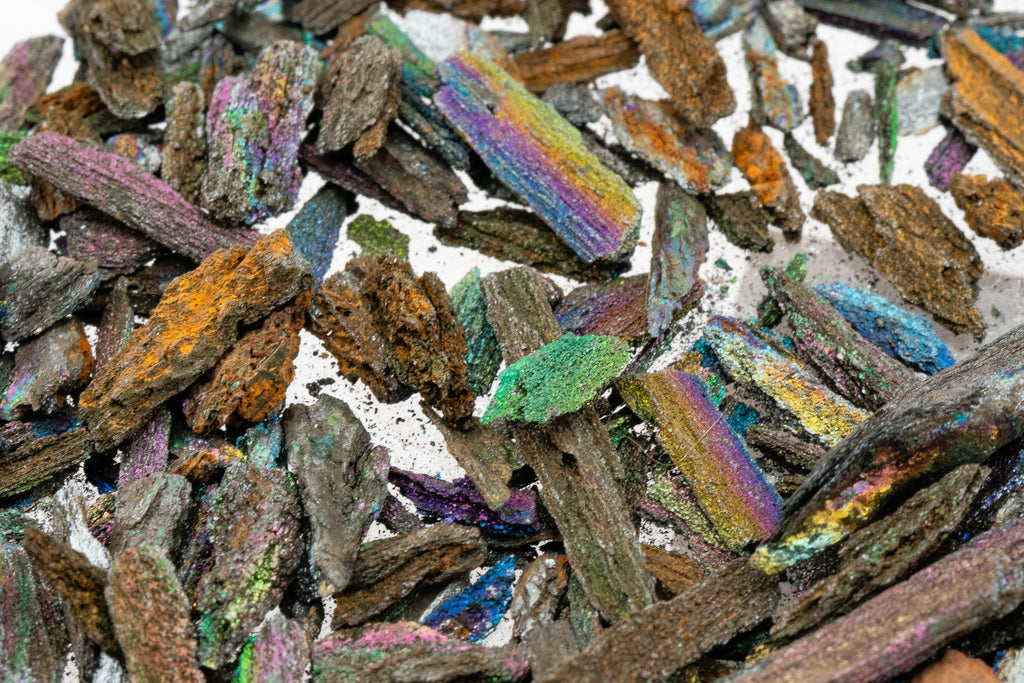 Iridescent "Rainbow" Hematite - Andrade Mine, Joao Monlevade, Minas Gerais, Brazil