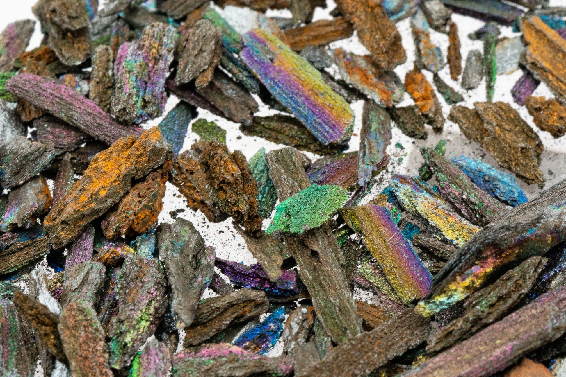 Iridescent "Rainbow" Hematite - Andrade Mine, Joao Monlevade, Minas Gerais, Brazil