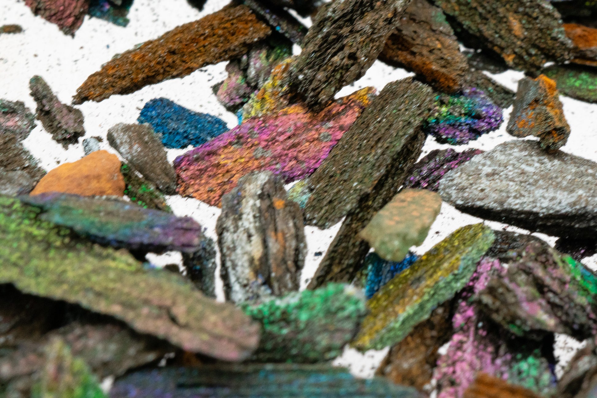 Iridescent "Rainbow" Hematite - Andrade Mine, Joao Monlevade, Minas Gerais, Brazil