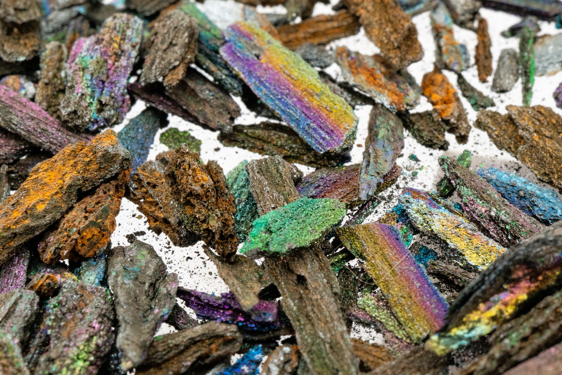 Iridescent "Rainbow" Hematite - Andrade Mine, Joao Monlevade, Minas Gerais, Brazil