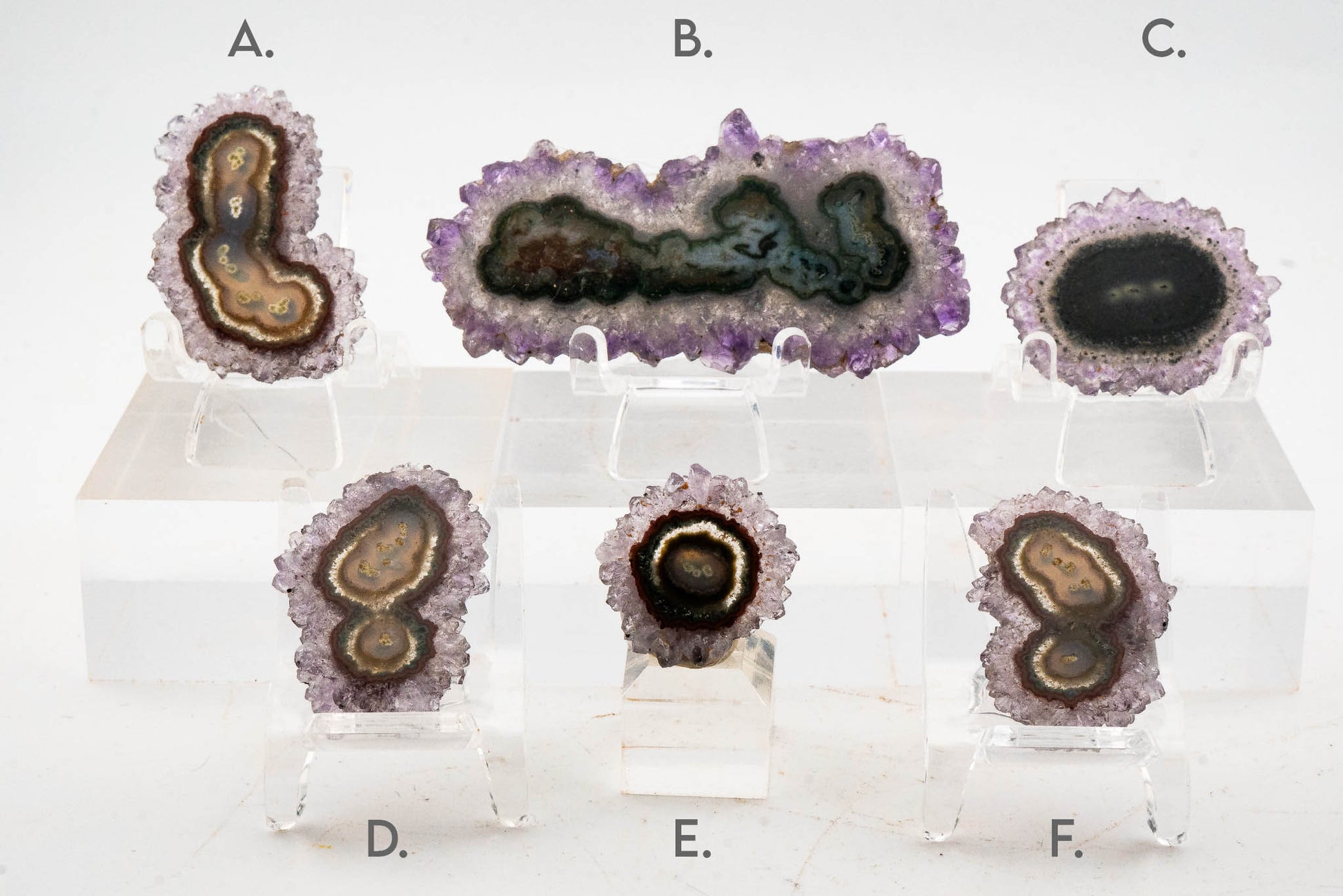 Amethyst Stalactite Slice - Uruguay