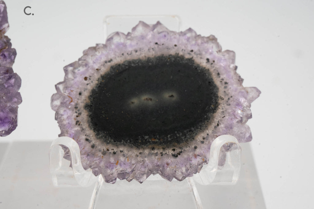 Amethyst Stalactite Slice - Uruguay