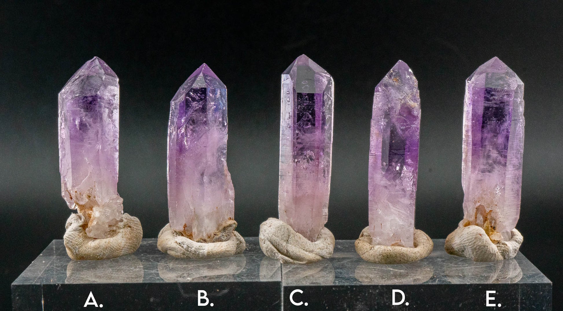 Quartz var. Amethyst Point  - Veracruz, Mexico