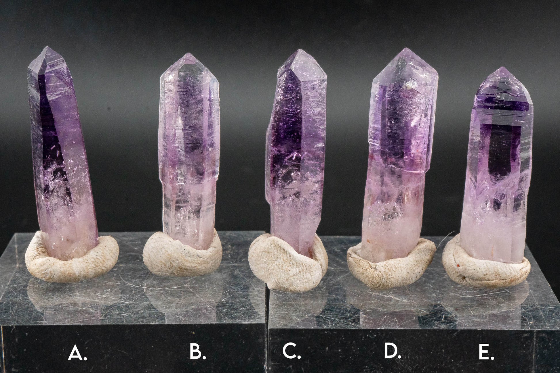 Quartz var. Amethyst Point - Veracruz, Mexico