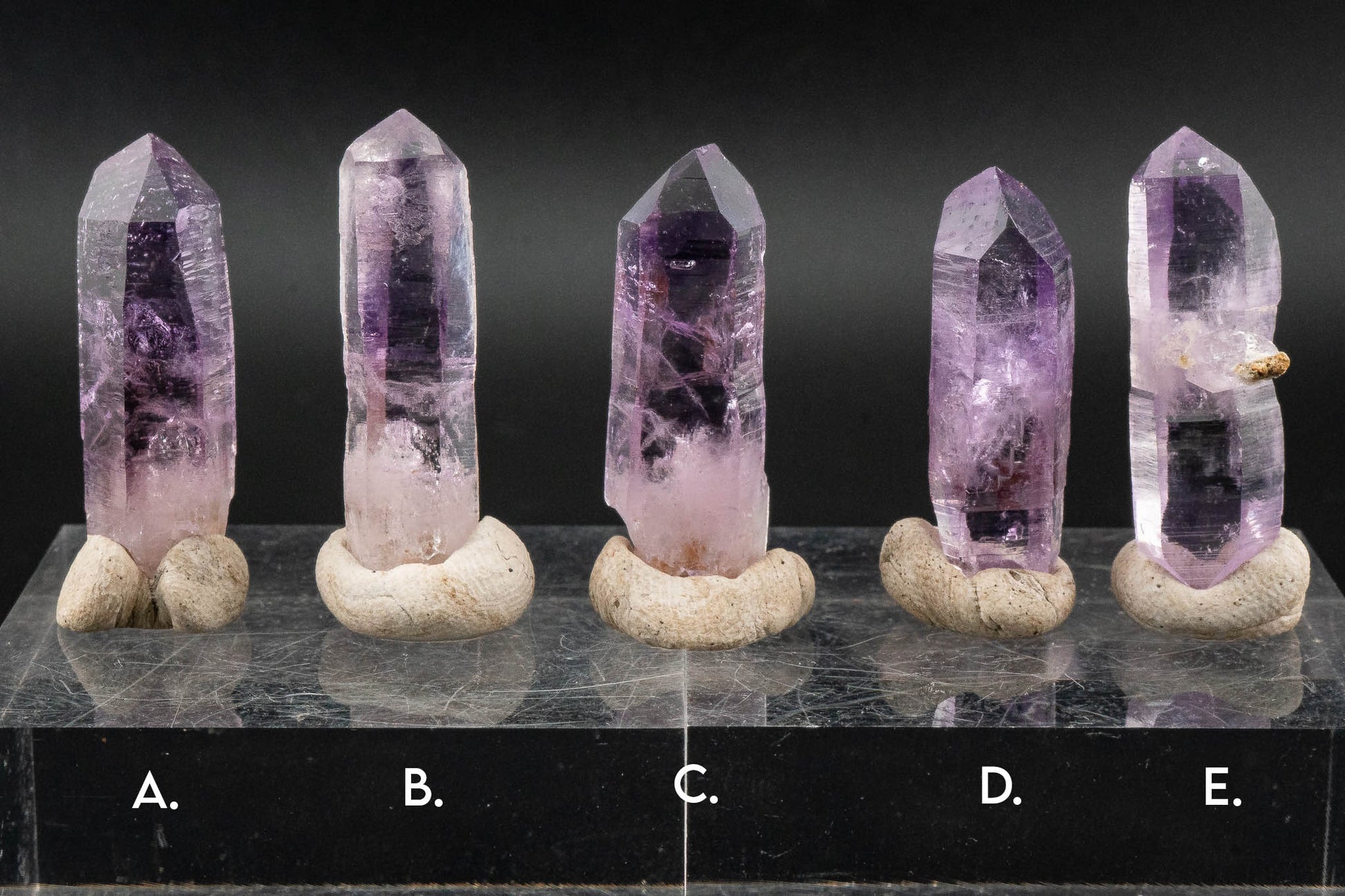 Quartz var. Amethyst Point - Veracruz, Mexico
