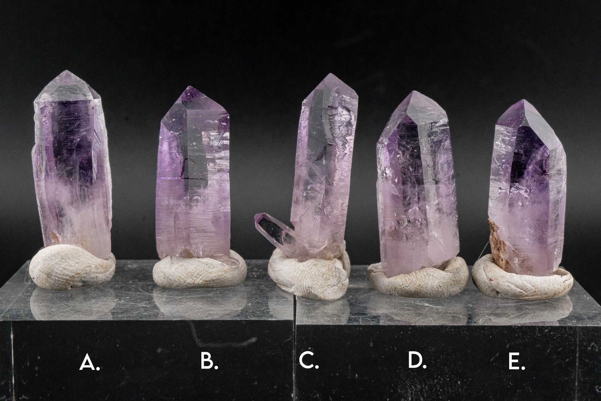 Quartz var. Amethyst Point - Veracruz, Mexico
