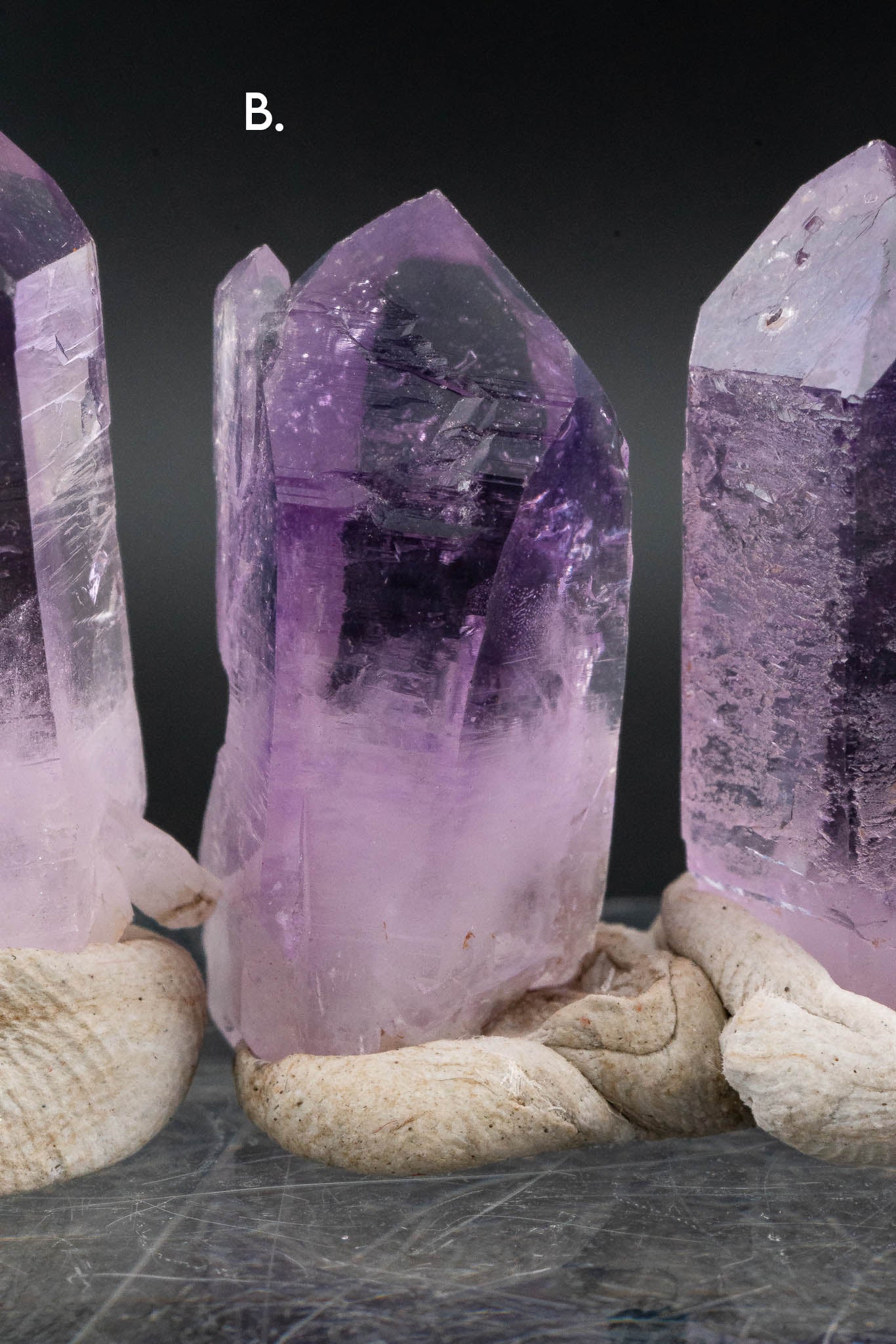 Quartz var. Amethyst Point - Veracruz, Mexico