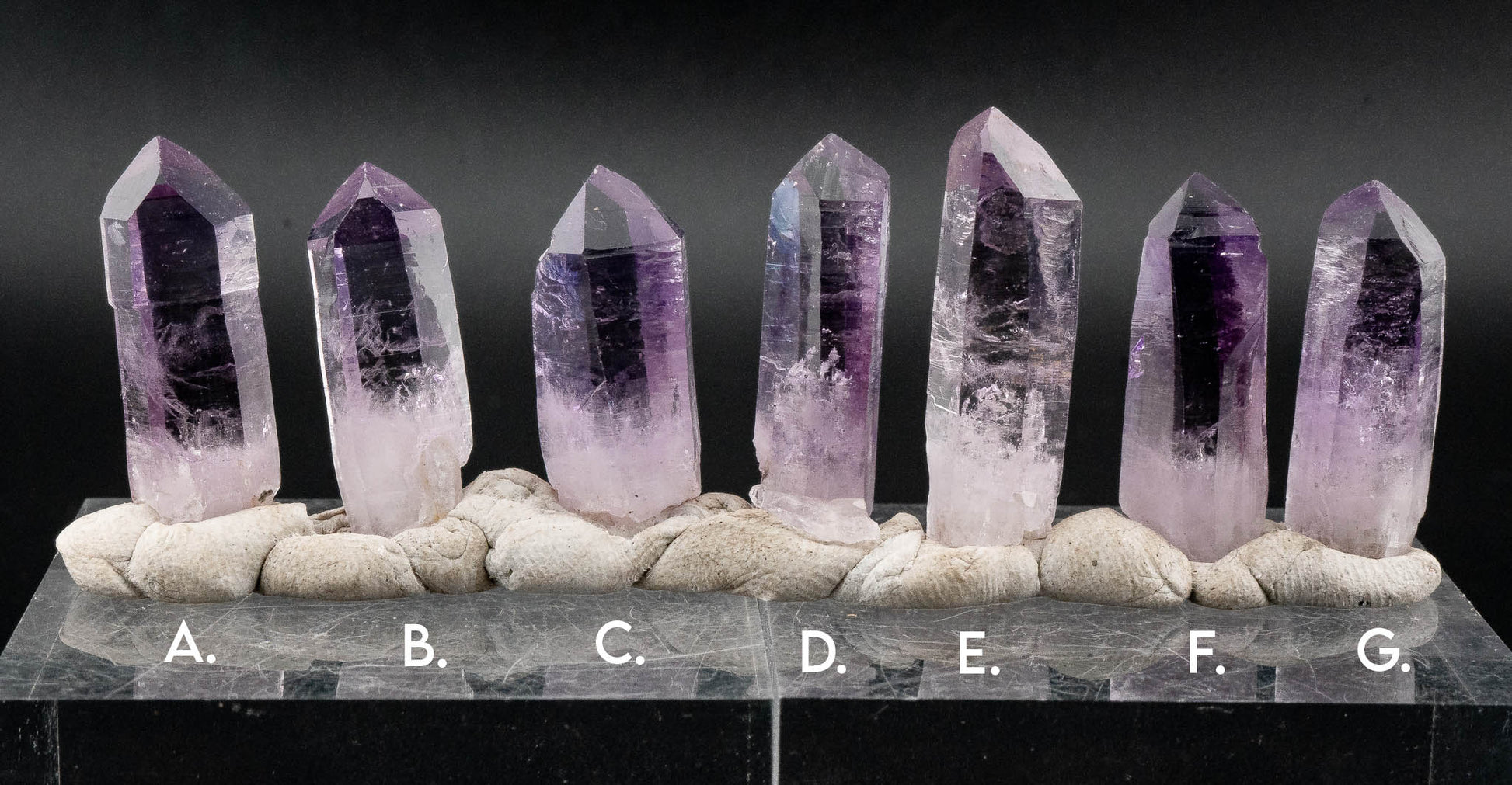 Quartz var. Amethyst Point - Veracruz, Mexico