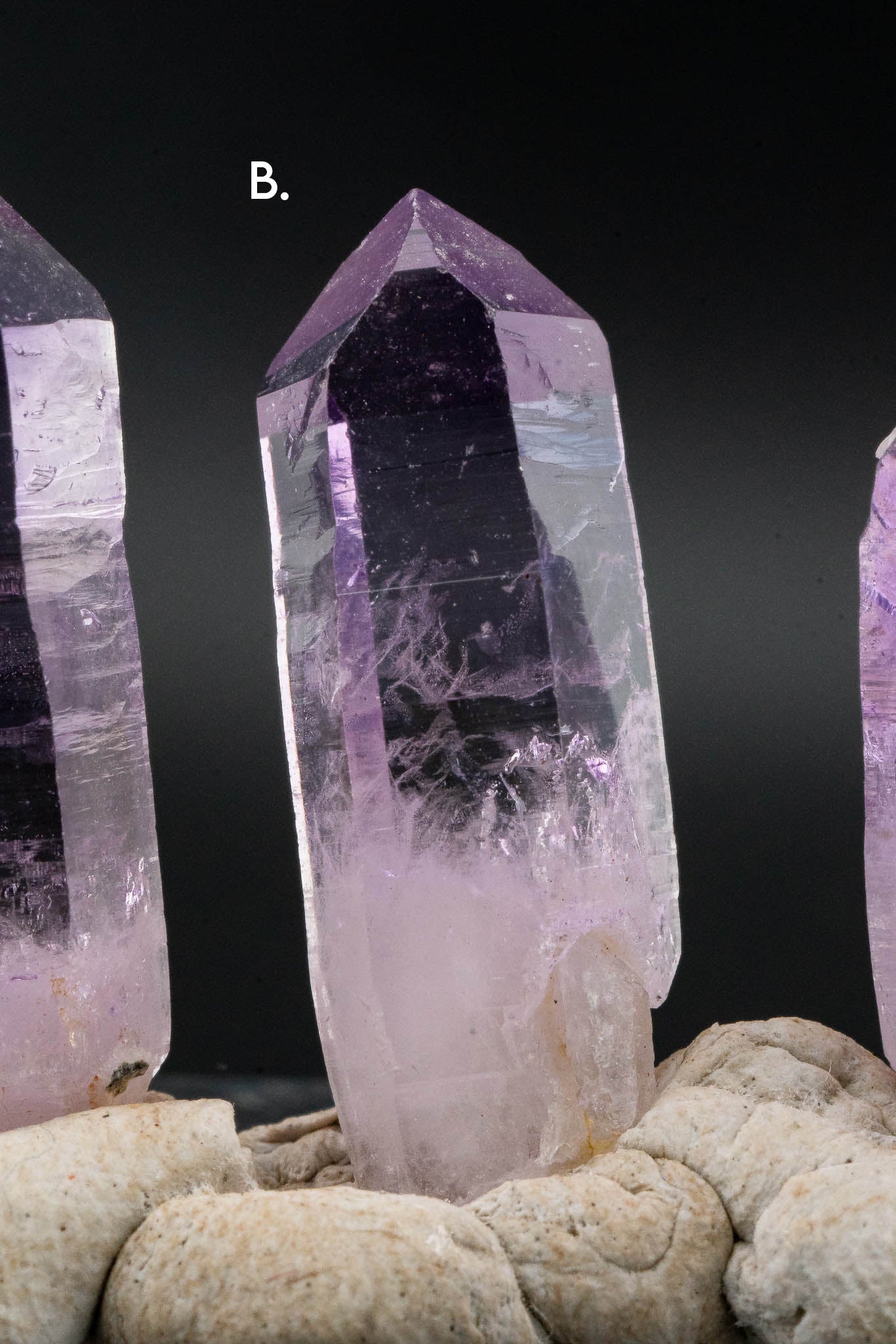 Quartz var. Amethyst Point - Veracruz, Mexico