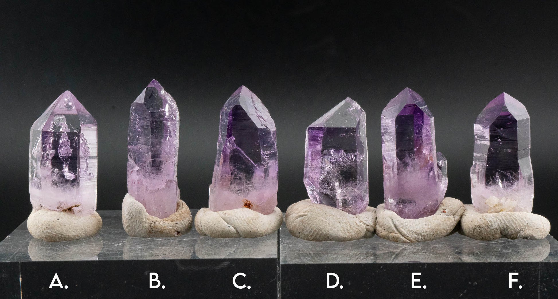 Quartz var. Amethyst Point - Veracruz, Mexico