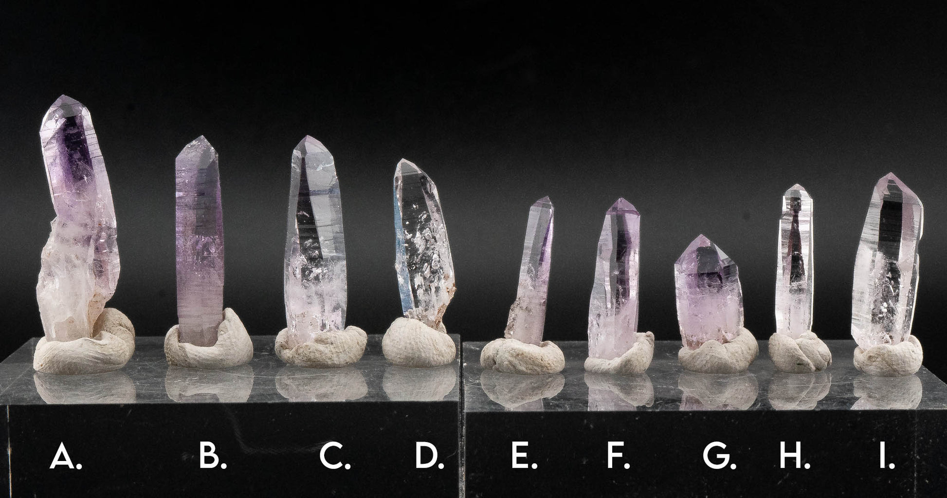 Quartz var. Amethyst Point - Veracruz, Mexico