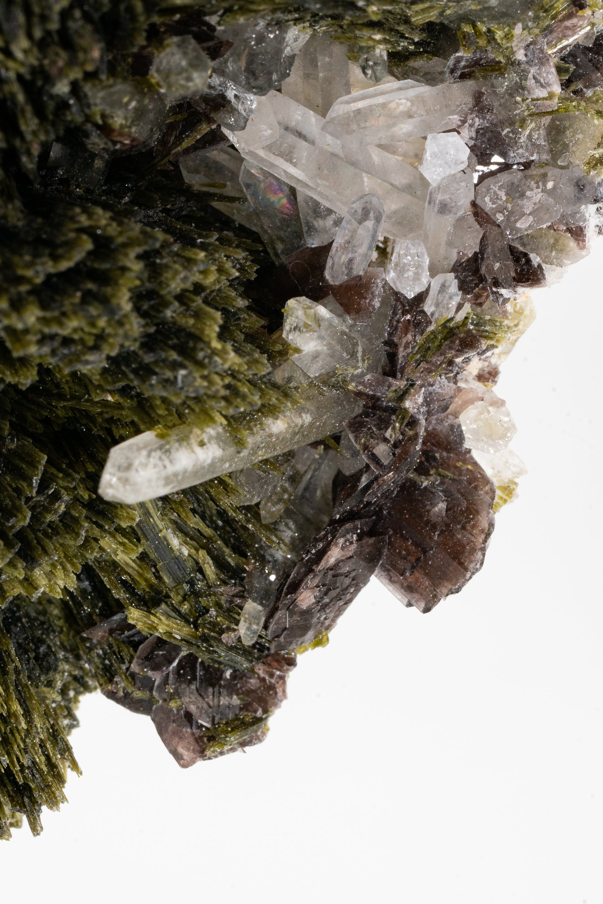 Epidote, Quartz, Axinte -  Cullhuay, Peru